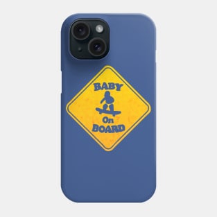 Skateboarding Baby on Board Funny Phone Case