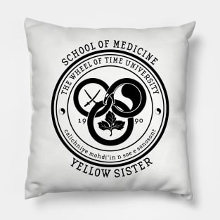 The Wheel of Time University - School of Medicine (Yellow Sister) Pillow