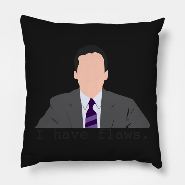 I have flaws. Pillow by hharvey57