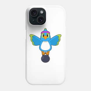 Parrot Bodybuilder Dumbbell Bodybuilding Phone Case