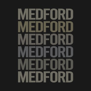 Gray Text Art Medford T-Shirt