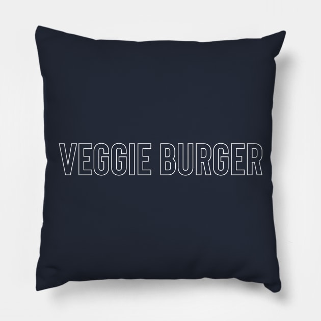 Veggie Burger Pillow by FoodieTees