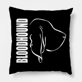 Bloodhound profile dog lover gift Pillow