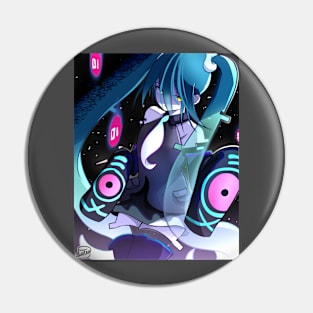 Ghost Miku Pin