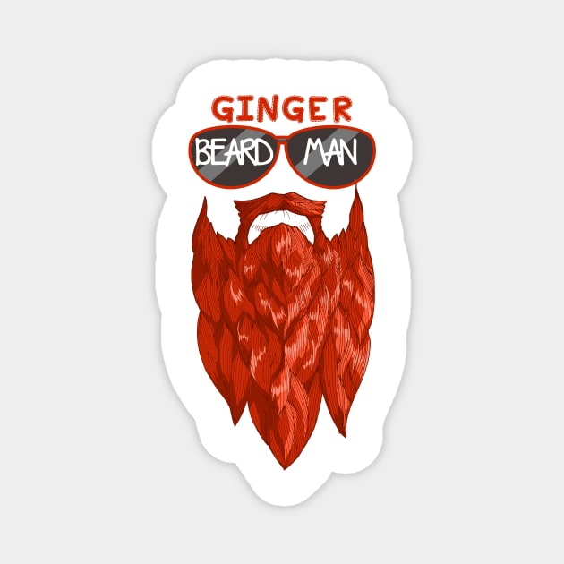 Ginger Beard Man Gingerbread Guy Magnet by ScottsRed