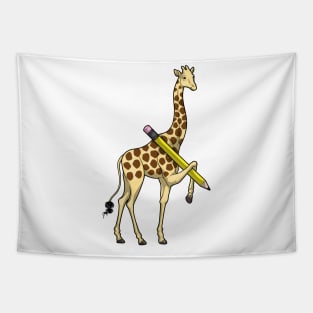 Giraffe Pupil Pencil Tapestry