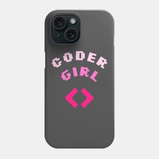 Coder Girl Programmer Coding Code Programming Geek Nerd Phone Case