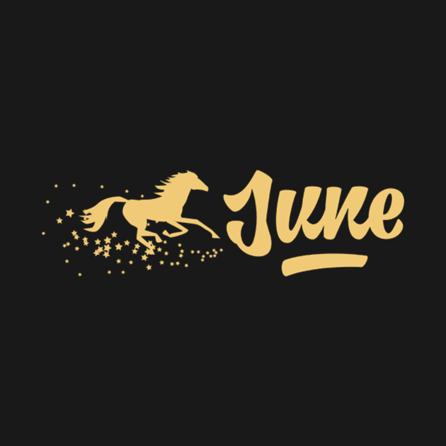 June Aspen Gold Horse by ByronStore