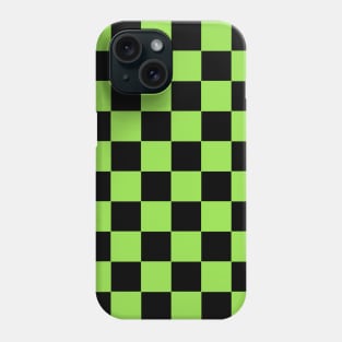 Light Green and Black Chessboard Pattern Phone Case