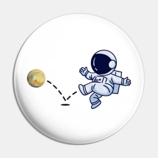 Astronaut plays Venus Soccer Pin