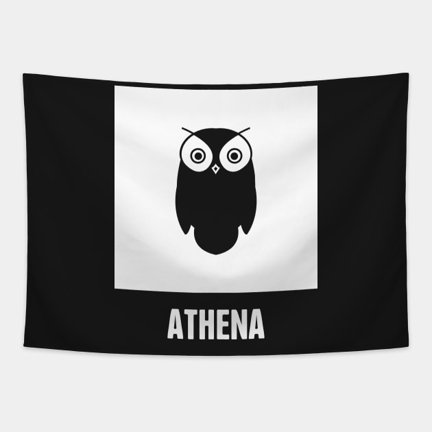 Athena | Greek Mythology God Symbol Tapestry by MeatMan