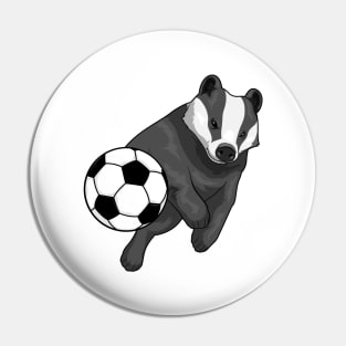 Honey badger Soccer player Soccer Pin