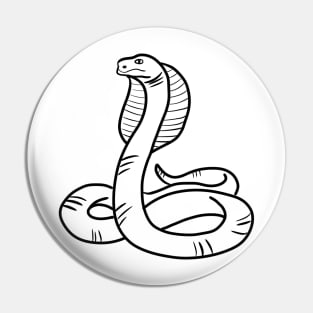 Stick figure cobra snake Pin