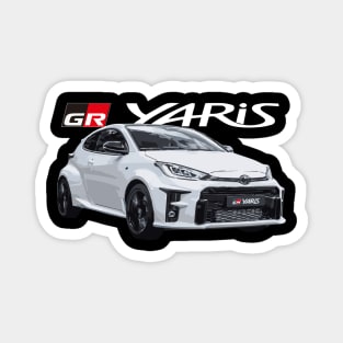 GR YARIS WHITE WRC Magnet