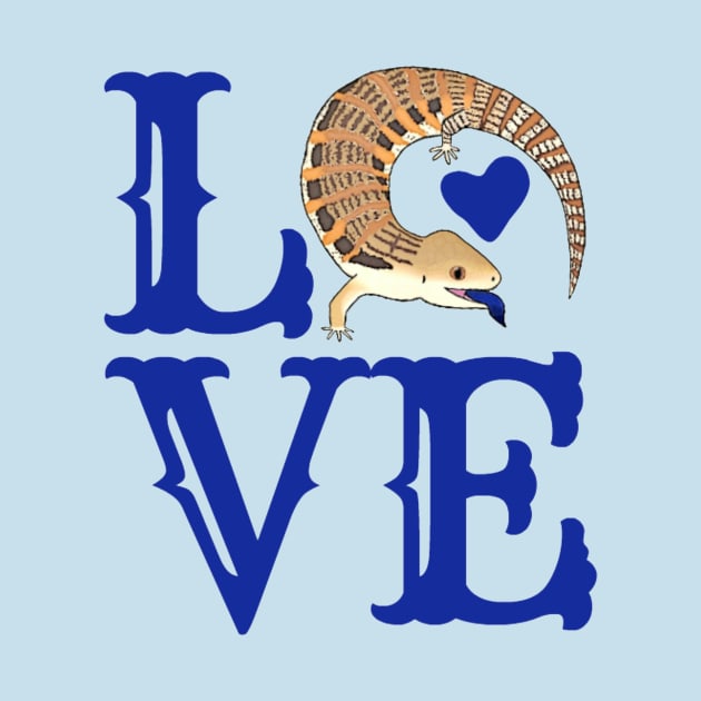 Love Blue Tongued Skink by ARTWORKandBEYOND