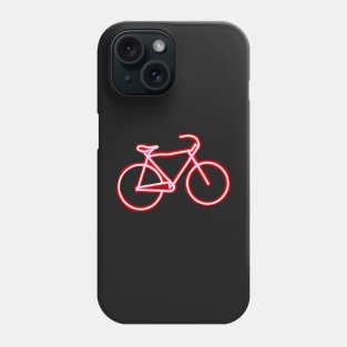 Red Neon Bike Icon Phone Case