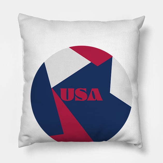 USA Soccer - United States of America Pillow by Designedby-E