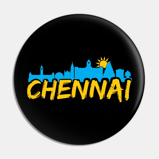 I love Madras Chennai Tamil Language Quote Pin by alltheprints