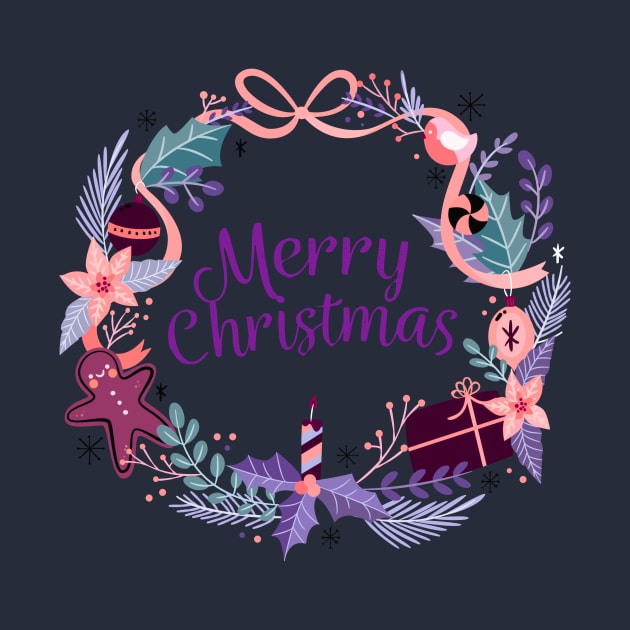 Pretty Christmas Wreath by AlondraHanley