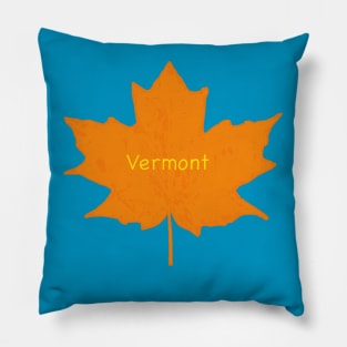 Vermont Maple Leaf Pillow