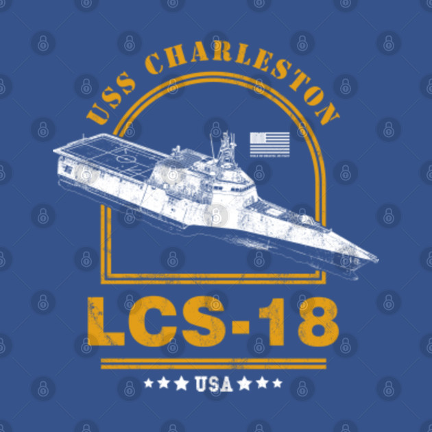 Disover LCS-18 USS Charleston - Us Navy - T-Shirt