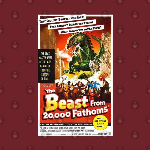 THE BEAST FROM 20,000 POSTER by KERZILLA