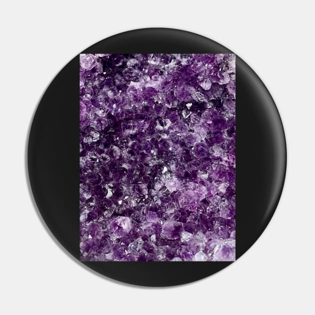 Amethyst Crystal Purple Violet Quartz Gem Magic Pin by softbluehum