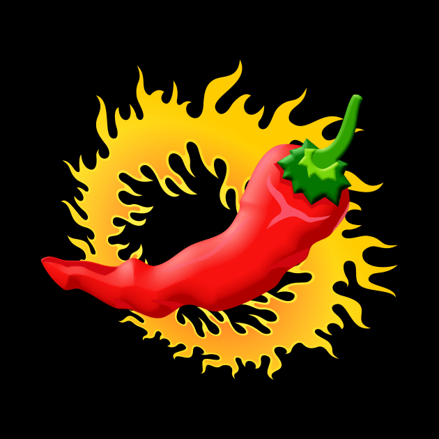 Pepper with Flame by sifis