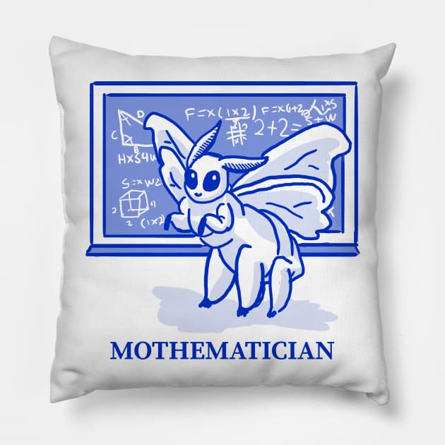 Funny Mothematician Dad Joke Pillow by Carley Creative Designs