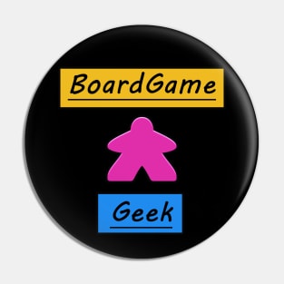 Board Game Geek and Pink Meeple Pin