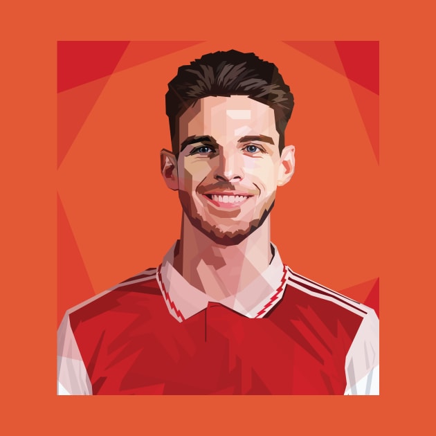 Declan Rice In Vector Art by Hanafi