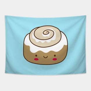 Cute Kawaii Cinnamon Bun Tapestry