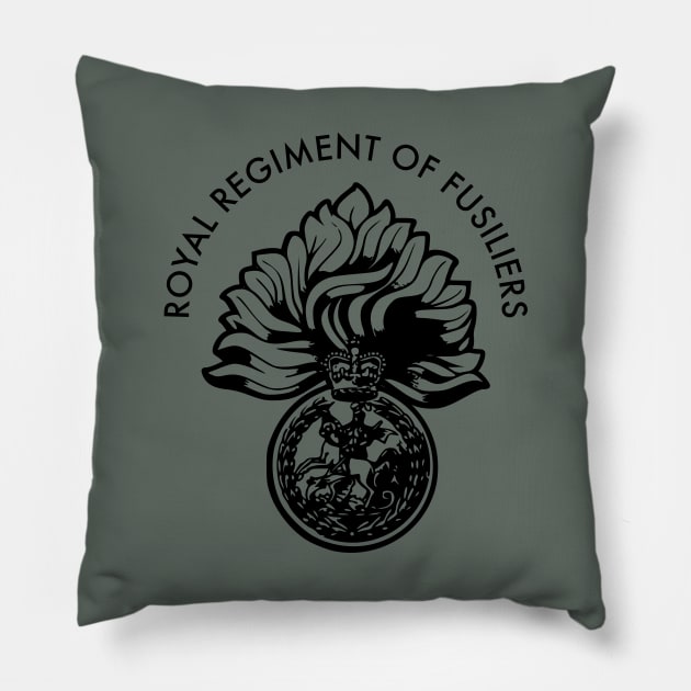 Royal Regiment of Fusiliers Pillow by Firemission45