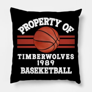 Proud Name Timberwolves Graphic Property Vintage Basketball Pillow