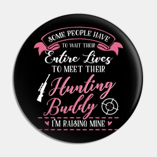 Hunting Mom and Baby Matching T-shirts Gift Pin