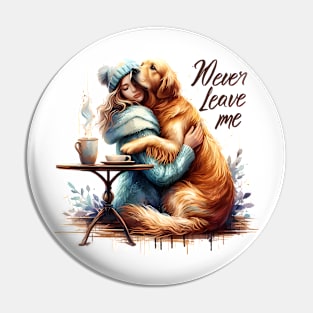 woman hugging poodle Pin