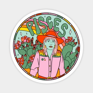 Pisces Cowgirl Magnet