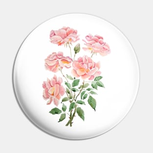 pink rose watercolor 2021 Pin