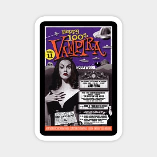 Vampira Turns 100 Magnet