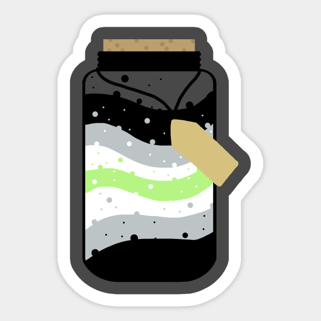 Agender Pride Jar Agender Pride Sticker Teepublic Agender Pride Jar Agender Pride Sticker Teepublic