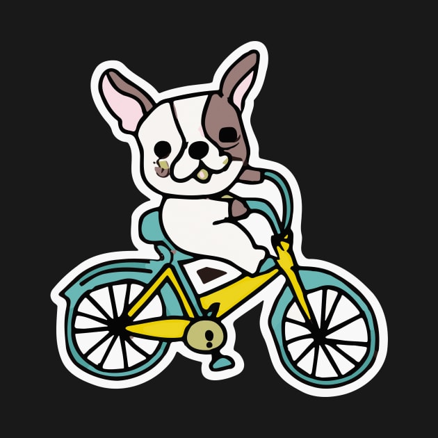 French Bulldog Bicycle Dog Lover Frenchie by BetterManufaktur