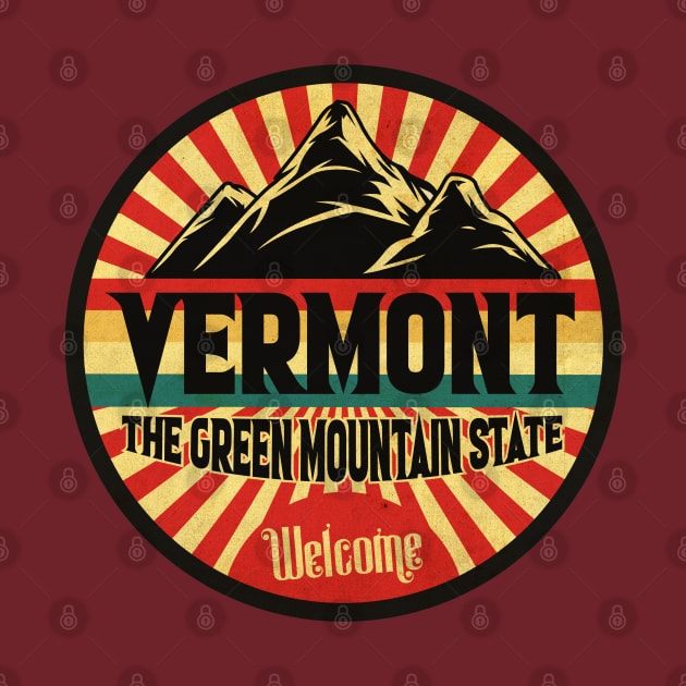 Welcome to Vermont Sign by CTShirts