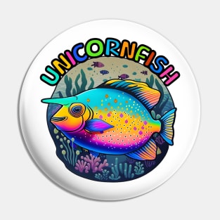 Animal Alphabet - U for Unicornfish Pin