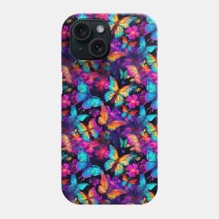 Colorful Watercolor Butterflies Phone Case