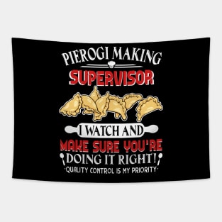 Pierogi Making Supervisor Funny Tapestry