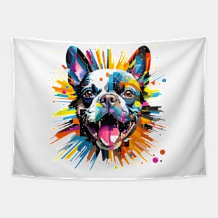 French Bulldog Dog Pet World Animal Lover Furry Friend Abstract Tapestry