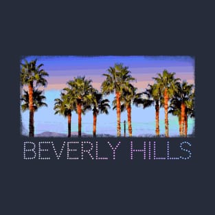 Beverly Hills Palm Trees - Cool vintage retro design T-Shirt