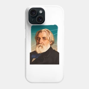 Russian Novelist Ivan Turgenev illustration Phone Case