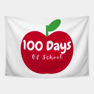 100 Days of school Apple Tapestry