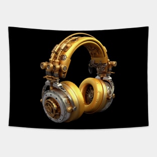 Steampunk Headphones Tapestry